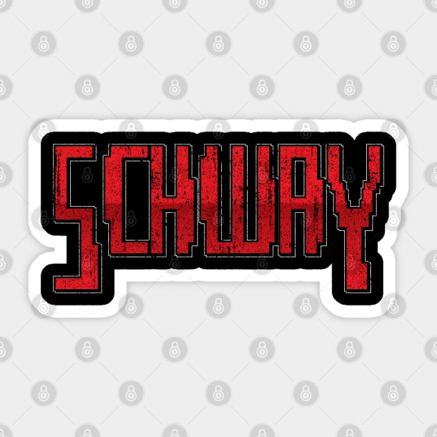 Schway Sticker by huckblade